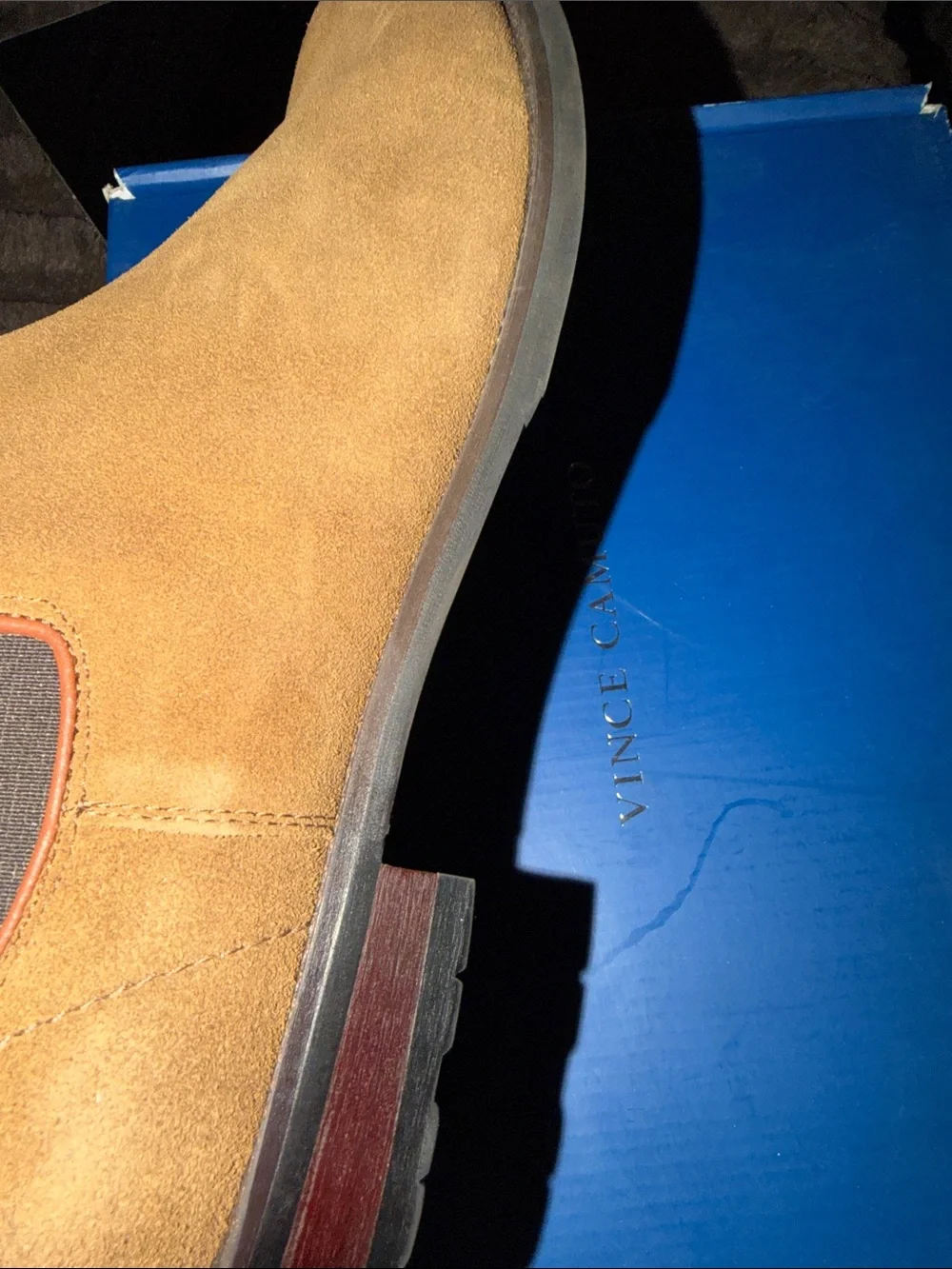 Vince Camuto Men's Tan Suede Chukka Chelsea Boots‎